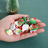10pcs Christmas Flat Back Cabochons Xmas Scrapbooking DIY Phone Shell Decoration
