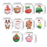 10pcs Christmas Flat Back Cabochons Xmas Scrapbooking DIY Phone Shell Decoration