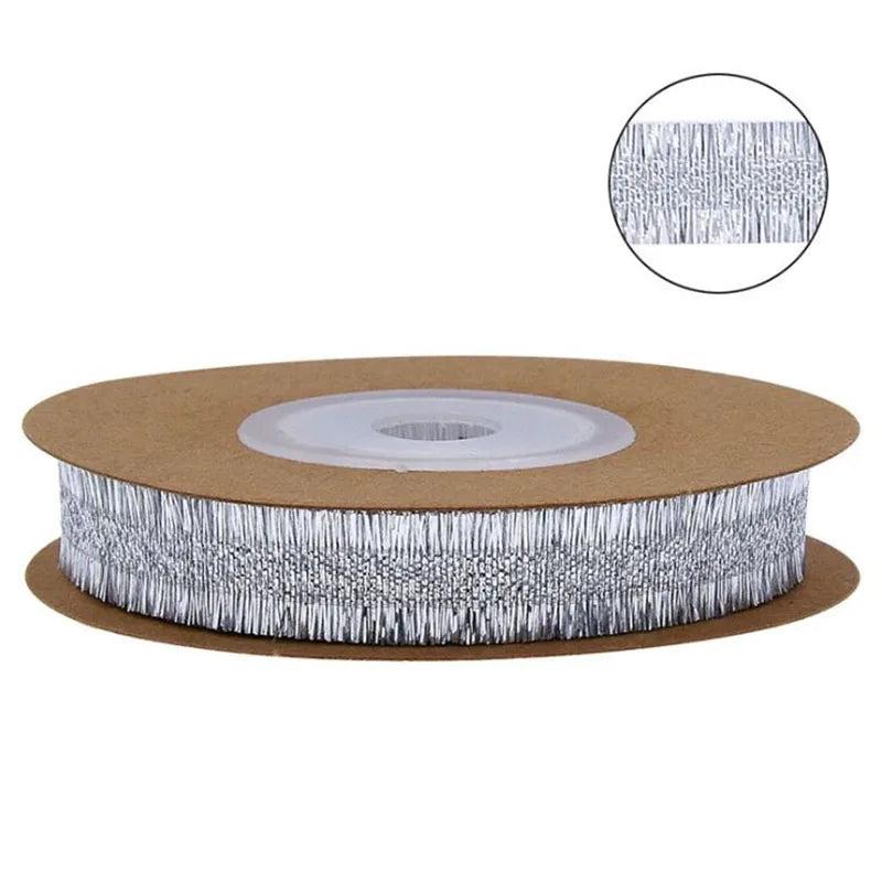10m Gold/Silver Christmas Ribbon Decor