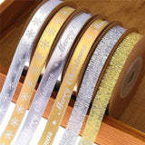 10m Gold/Silver Christmas Ribbon Decor
