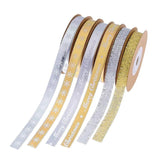 10m Gold/Silver Christmas Ribbon Decor