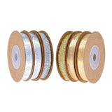 10m Gold/Silver Christmas Ribbon Decor