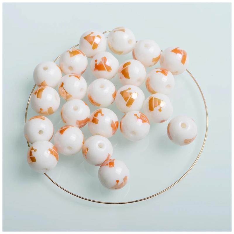 10mm Glass Beads for DIY Christmas Decorations