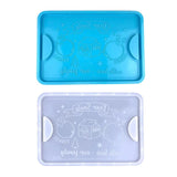 Santa Elk Pattern Tea Tray Mold Xmas Decoration DIY Craft Decor