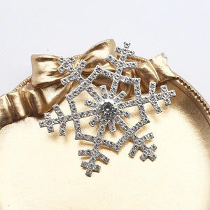 4pcs 54mm Silver Snowflake Decorations DIY Christmas Gift Decoration