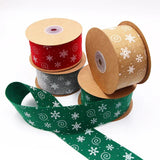 Cross Border 50mm Snowflake Christmas Ribbon