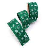 Cross Border 50mm Snowflake Christmas Ribbon