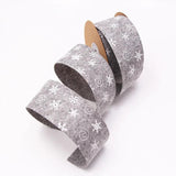 Cross Border 50mm Snowflake Christmas Ribbon