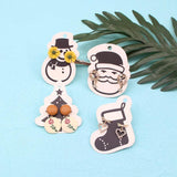 100pcs Christmas Earring Display Cards for Jewelry Hanging Holder