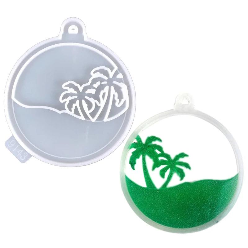 Christmas Tree Butterfly Mold DIY Photo Frame Pendant Ornament Silicone Mold