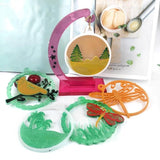 Christmas Tree Butterfly Mold DIY Photo Frame Pendant Ornament Silicone Mold