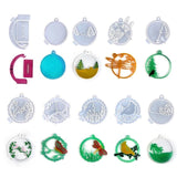 Christmas Tree Butterfly Mold DIY Photo Frame Pendant Ornament Silicone Mold