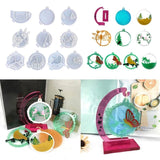 Christmas Tree Butterfly Mold DIY Photo Frame Pendant Ornament Silicone Mold