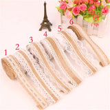 2 Meters Beige Linen Lace Rope Cord for Crafts DIY Accessory Jewelry