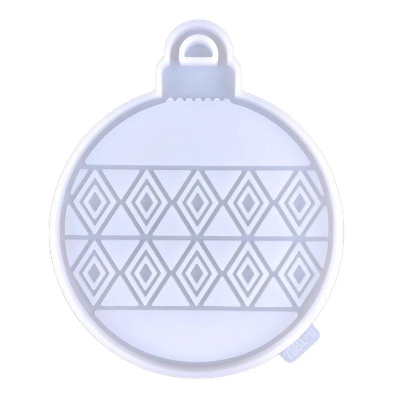 Christmas Tree Pendant Silicone Mold with Hole for Decoration
