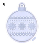 Christmas Tree Pendant Silicone Mold with Hole for Decoration