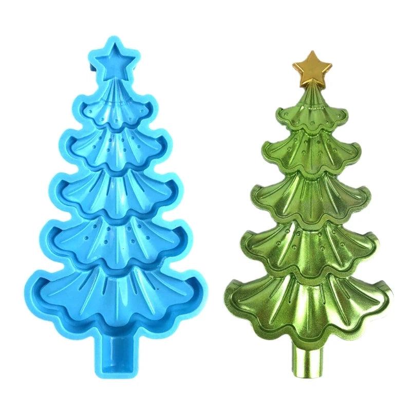 Crystal Drop Glue Aromatherapy Gypsum Christmas Tree Silicone Mold