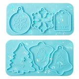 Holographic Christmas Silicone Mold DIY Pendant For Christmas Decoration
