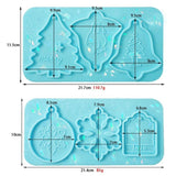 Holographic Christmas Silicone Mold DIY Pendant For Christmas Decoration