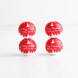 10PCs 20mm Christmas Tree Elk Wooden Beads DIY Decoration Crafts