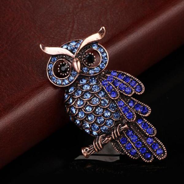 High Owl Brooches For Women Decoration Christmas Accessories