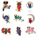 High Owl Brooches For Women Decoration Christmas Accessories
