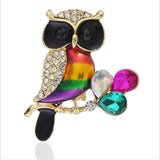 High Owl Brooches For Women Decoration Christmas Accessories