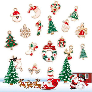 Christmas Enamel Charms DIY Jewelry Making YZ499