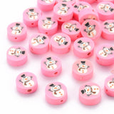 Christmas Style Polymer Clay Beads Xmas Tree Sock Snowman