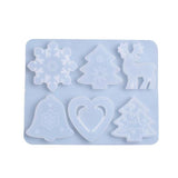 Transparent Silicone Mold for DIY Christmas Charms Resin Decorations