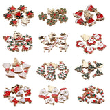 Christmas Enamel Charms Pendants for DIY Jewelry Making