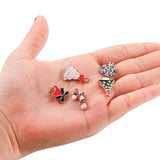 Christmas Enamel Charms Pendants for DIY Jewelry Making