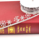 Christmas Snowflake Ribbons Trim Lace Set for Bow Craft DIY Box Packing