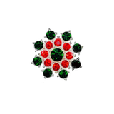 10Pcs Christmas Snowflake Rhinestone Buttons For DIY Crafts