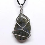Personalized Labradorite Stone Pendant - Christmas Gift