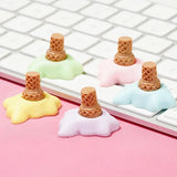 10pcs 3D Ice Cream Slime Charms for Christmas Decoration