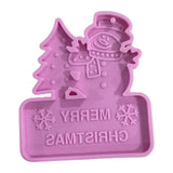 Christmas Keychain Mould Silicone Epoxy Resin Molds DIY Necklace Jewellery