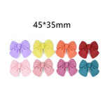 10pcs Resin Christmas Bow Charms Pendants DIY Keychain Hair Accessory