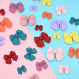 10pcs Resin Christmas Bow Charms Pendants DIY Keychain Hair Accessory