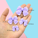 10pcs Resin Christmas Bow Charms Pendants DIY Keychain Hair Accessory