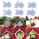 Epoxy Resin Deer Christmas Tree Pendant Decoration Christmas Elk Mold