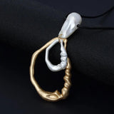 Long Chains Necklace Silver Vintage Collares Suspension Pendants Jewelry