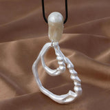 Long Chains Necklace Silver Vintage Collares Suspension Pendants Jewelry