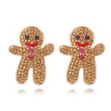 Christmas Gingerbread Man Earrings 2022