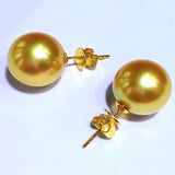 12mm South Sea Shell Pearl Dangle Earrings CARNIVAL Aquaculture Wedding