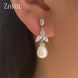 Pearl Statement Earrings Silver Gift EP2921