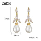Pearl Statement Earrings Silver Gift EP2921