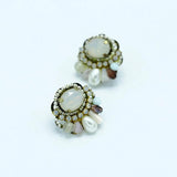 Colorful Crystal Stud Earrings for Women Christmas Party