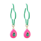 Y2K Candy Colorful Earring Epoxy Brinco Ear Oorbellen Multicolor