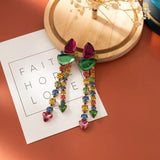 Sparkly Crystal X-mas Drop Earrings
